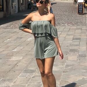 off the shoulder Romper